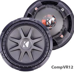 2 12" Kickers Cvr Used For 2 Weeks 