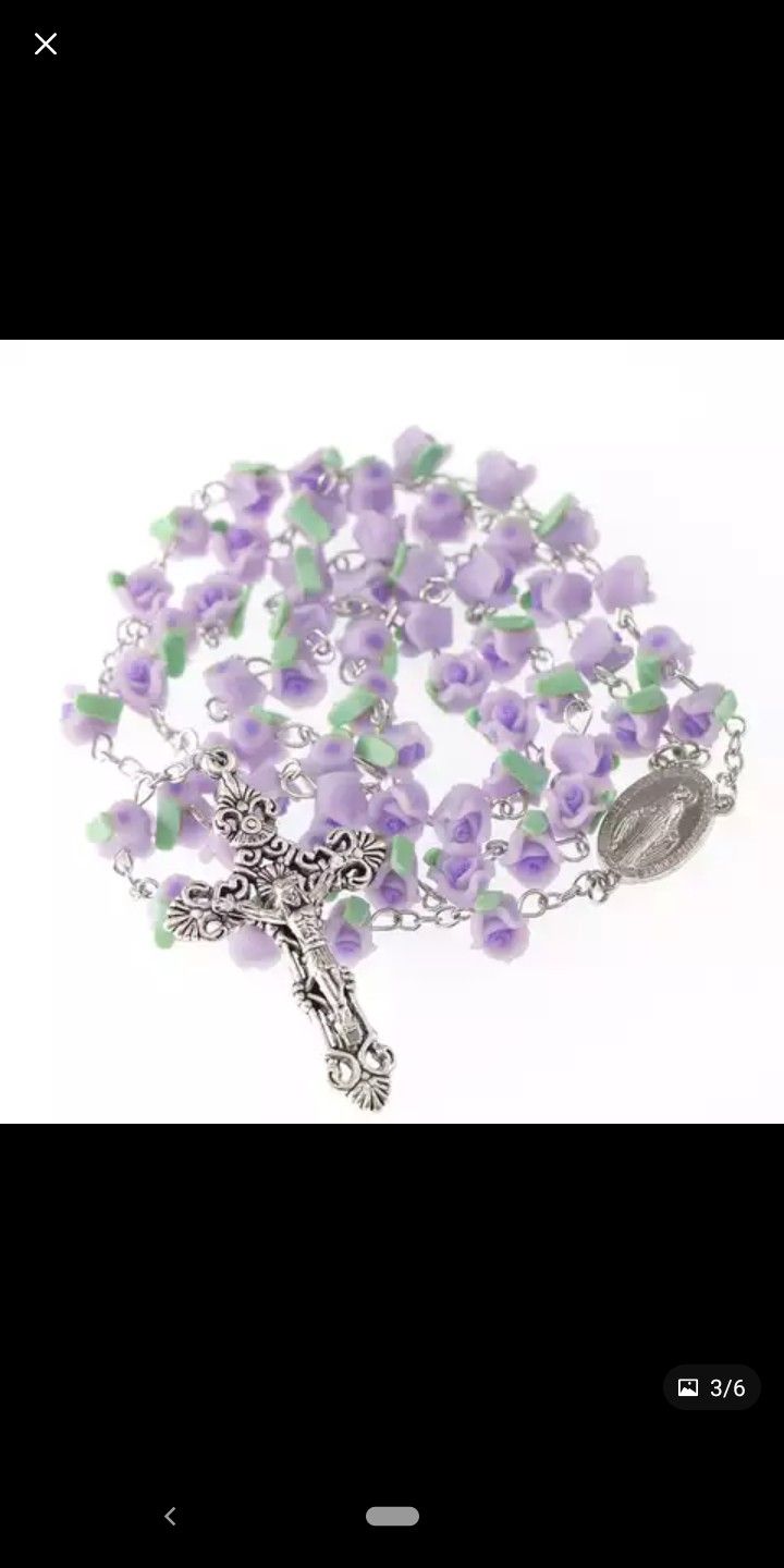 Beautiful Catholic Rosary Necklace