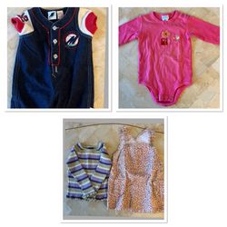 Assortment Of Infant/Toddler Clothes  Total 9 Items