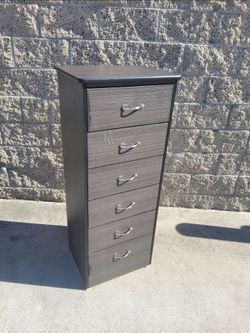 Gray Matte Slim Bedroom Dresser!