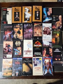 VHS Tapes Lot God Father Scarface Star Wars Raiders Dune Legend ETC...