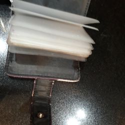 Wallet With Mutiple Clear Credit Card Pic Sleeves 