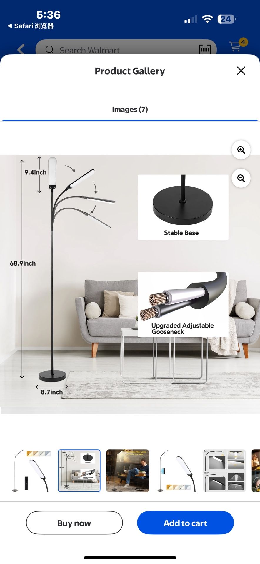 Reading Floor Lamp with Remote, Bright 18W Floor Lamps for Living Room with 1H Timer, Stepless Adjustable 2700K-6500K Colors & Brightness Standing Lam