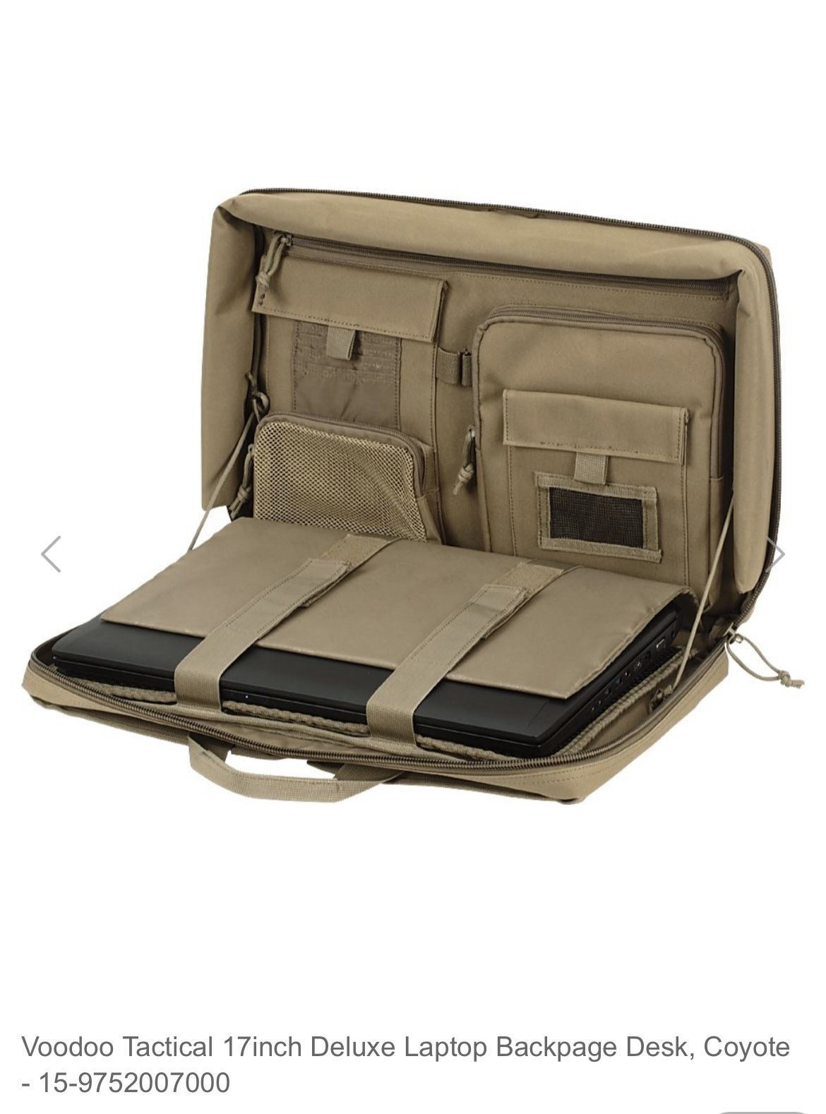 VooDoo Tactical 15-9752 17" Deluxe Laptop Backpack Desk, for Travel/EDC