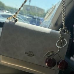 Coach Purse + cherry charms