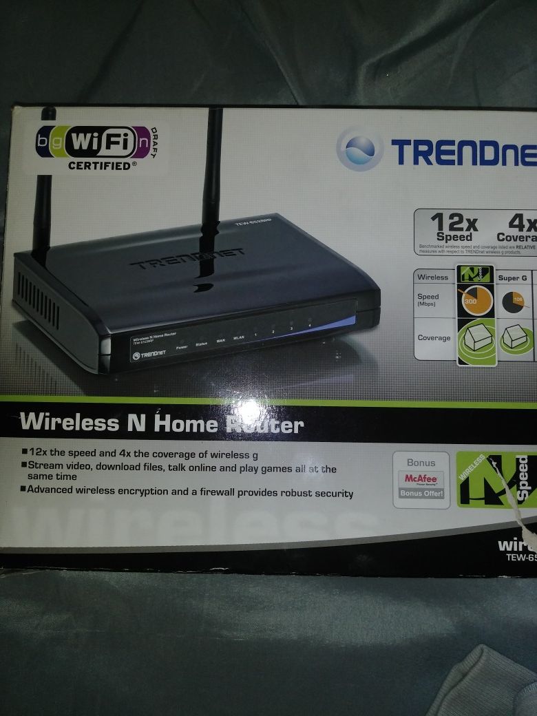 Trendnet wireless n home router