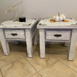 Beautifully Restored Farmhouse End tables 