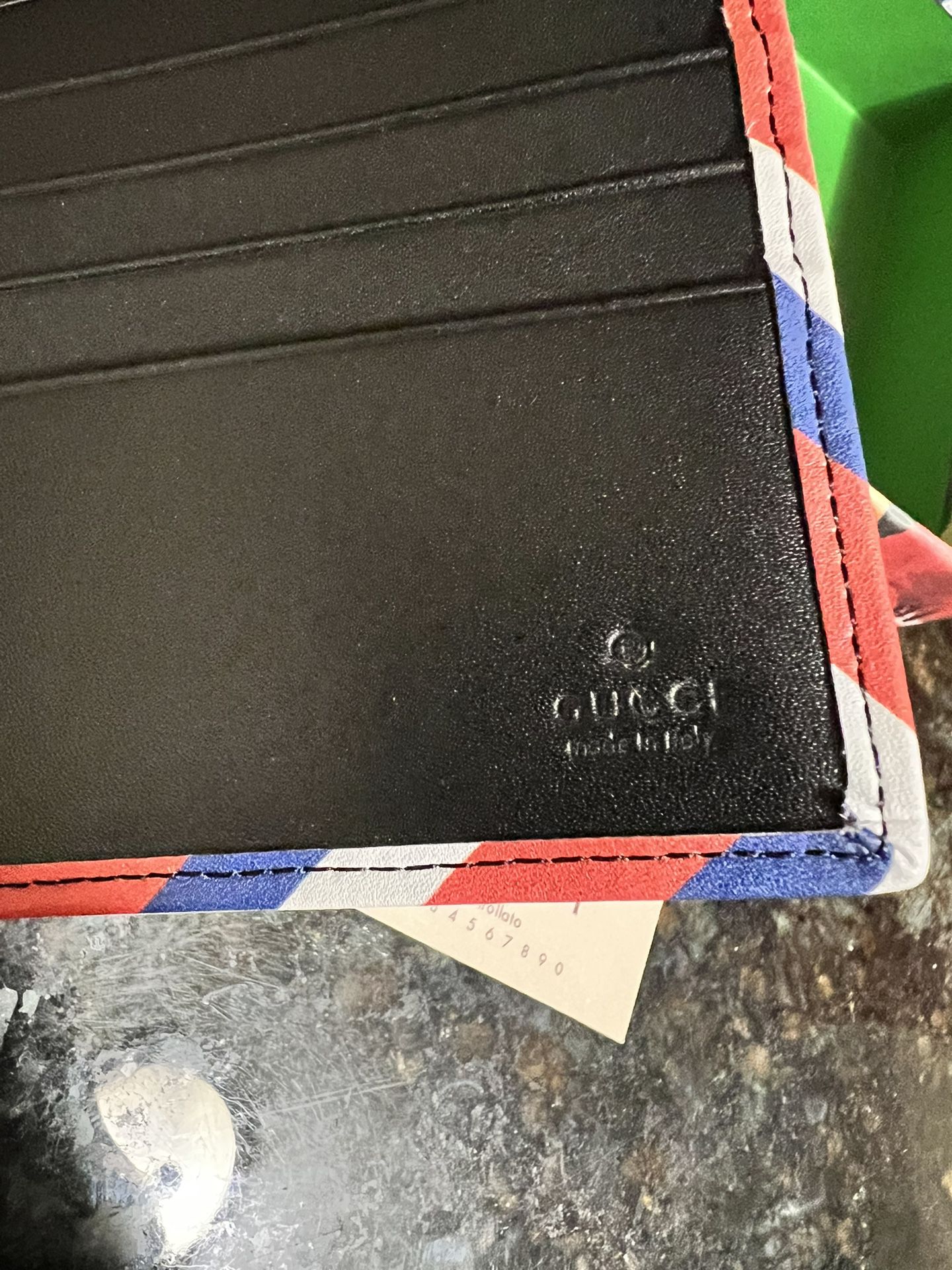Gucci Navy GG Monogram Embossed Bifold Wallet – Savonches