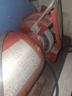 Vintage Dual Wheel Bench Grinder/buffing Tool