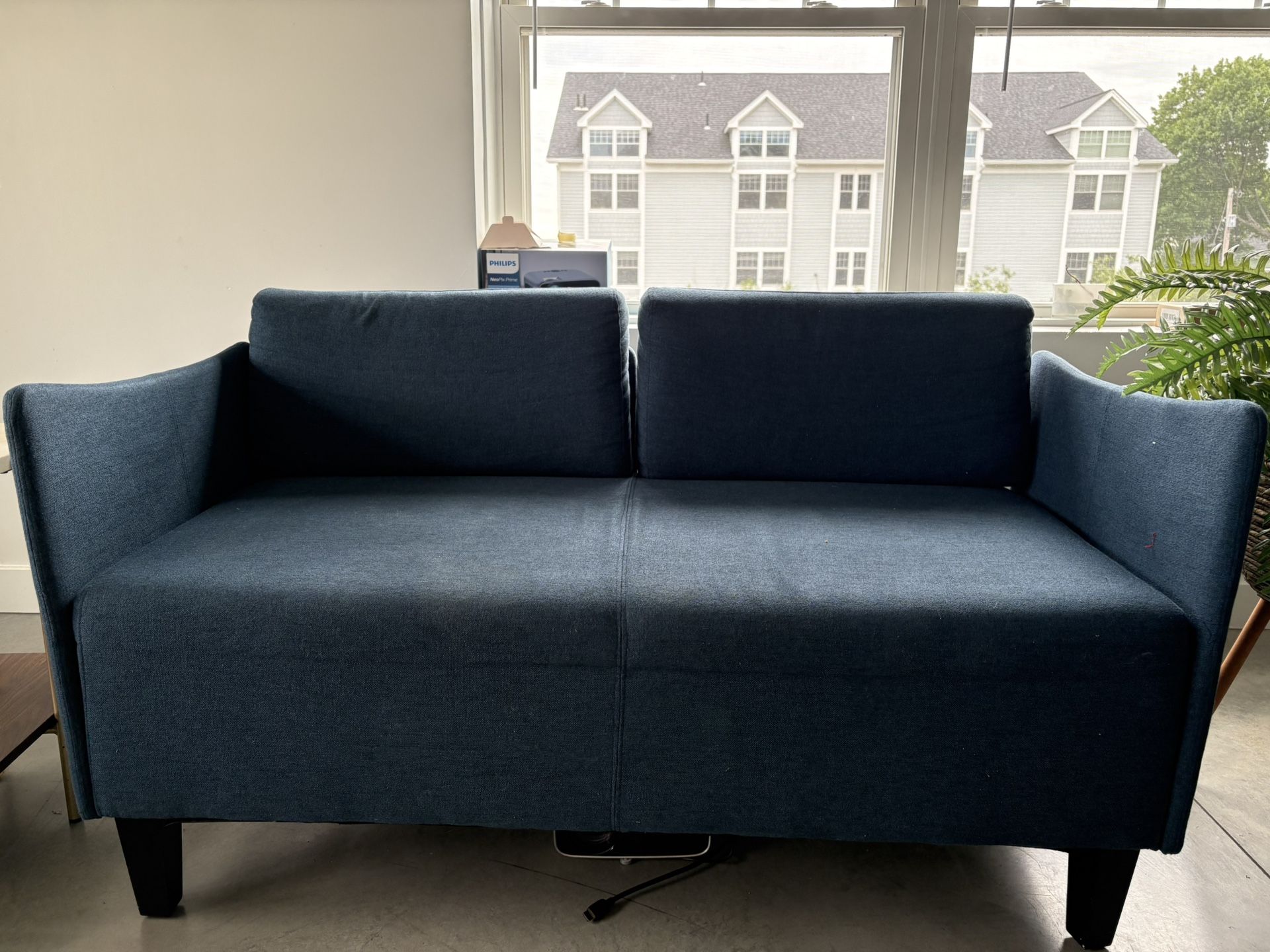 Soft Dark Blue Couch