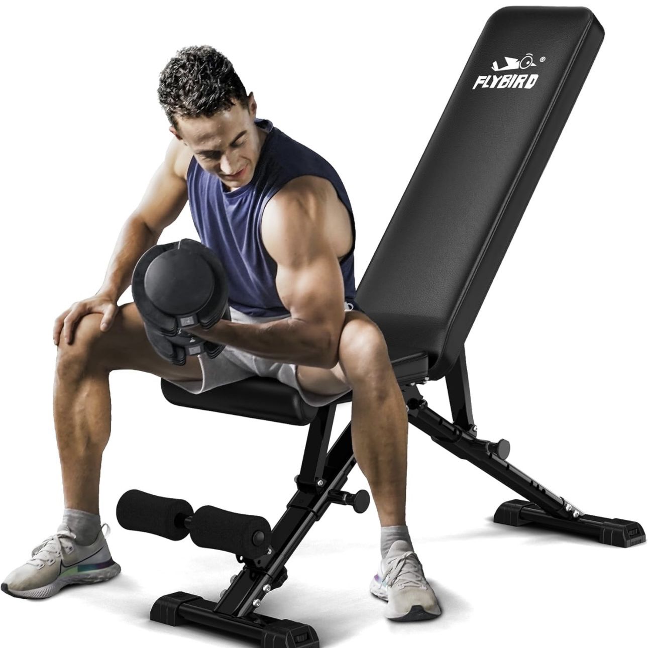 Weight Strength Training Bench - Adjustable and Fast Folding