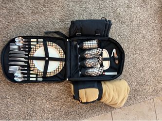 Picnic backpack for 4