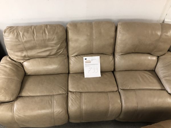Vercelli Stone Leather Reclining Sofa For In Jacksonville Open In The Continue To Mobile Website