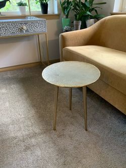 Brass and glass small table