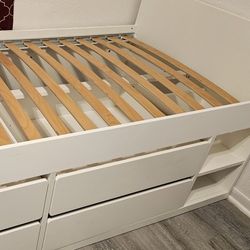 Twin Sized Bed With Storage Under