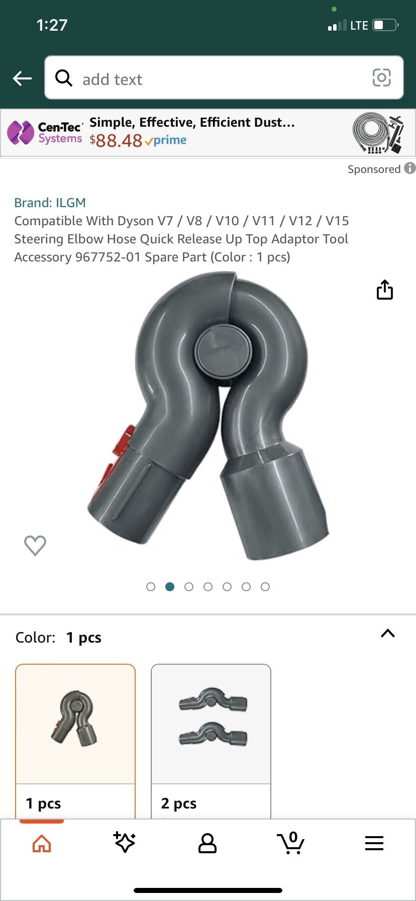 Dyson Steering Elbow Hose