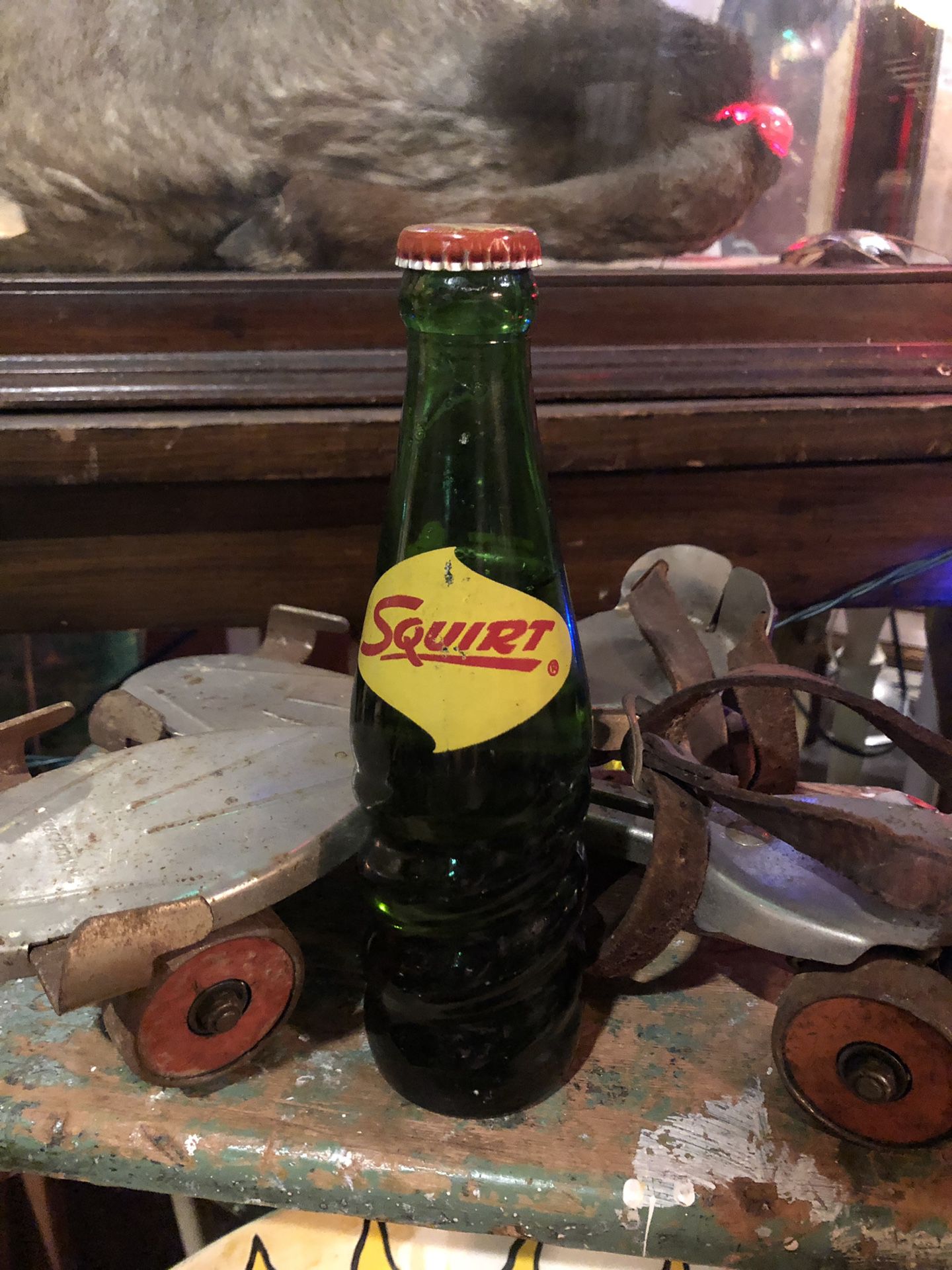 Antique Vintage 1950s 1960s Squirt Soda Pop Bottle