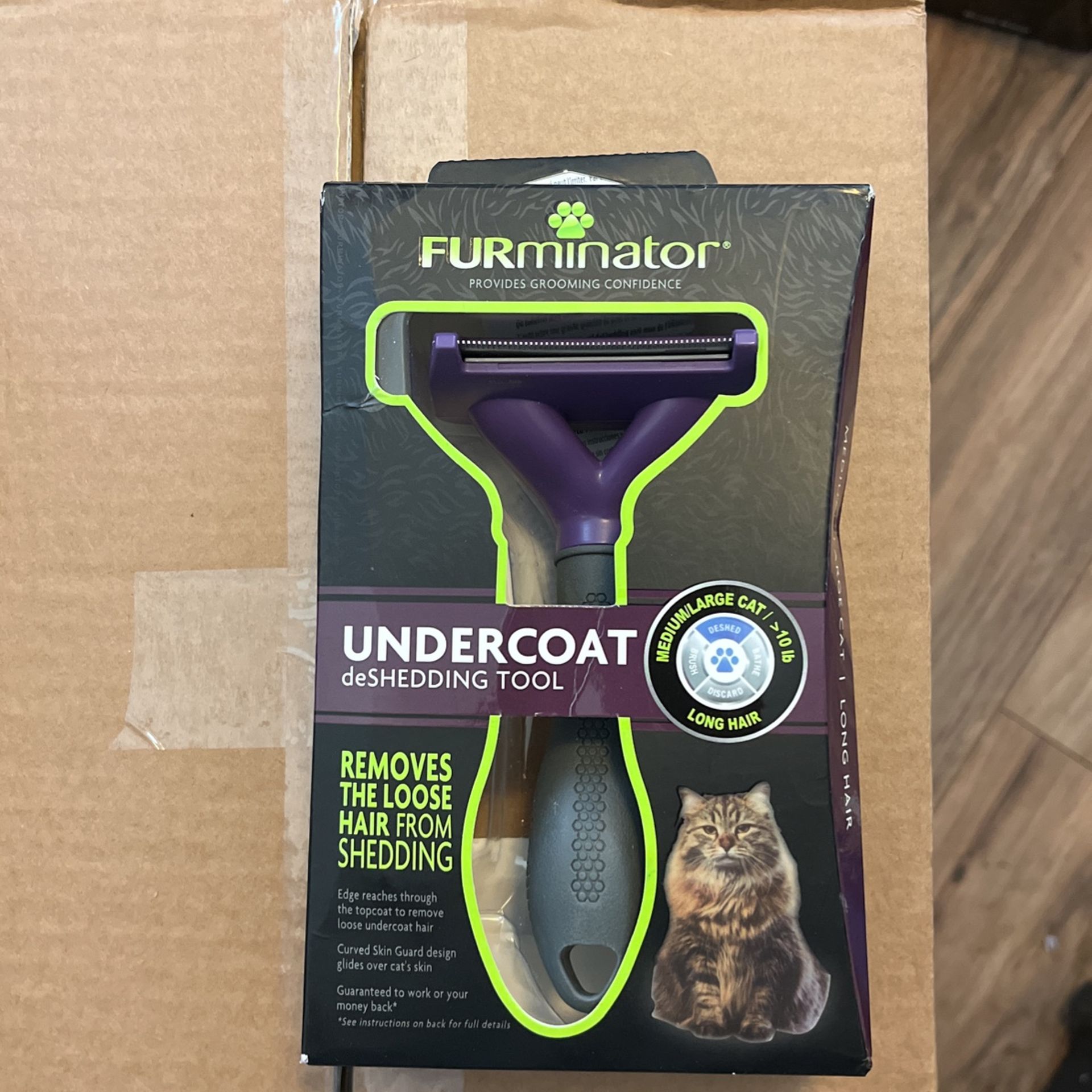 CAT FURminator undercoat deSHEDDING TOOL MD/LG CAT. NEW