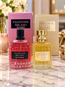 2 Women’s Perfumes – Valentine Milano & Valencia Roma Gold – 100 ML Each