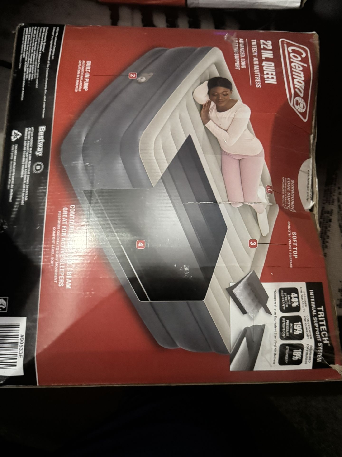 22 inch queen air mattress (untested)