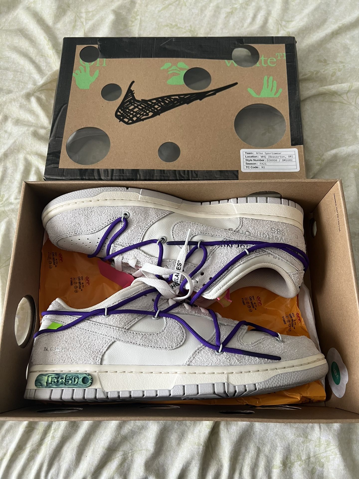 Nike Dunk Low Off-White Lot 15