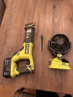 Ryobi Sawzal With Fan / Battery Charger Included