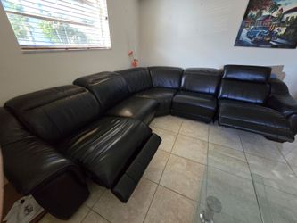 Sofa en secciones de 4 piezas negro