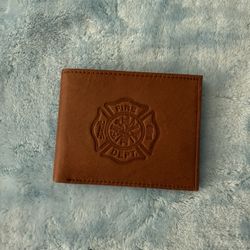 Leather Firefighter Wallet