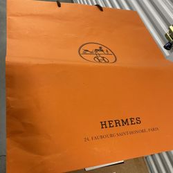 Large Size Auth Hermes Store Bag 