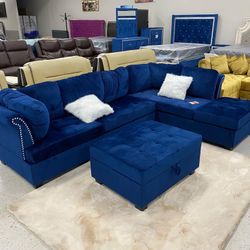 Sectional In Stock For Immediate Delivery For Only $1 Down No Credit Chest Financing 