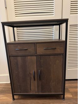 Dark wood cabinet