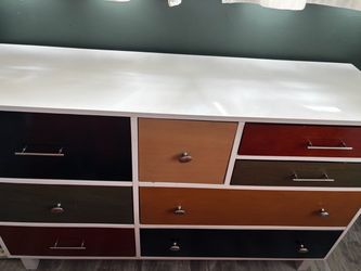 Multi-Color Dresser and nightstand