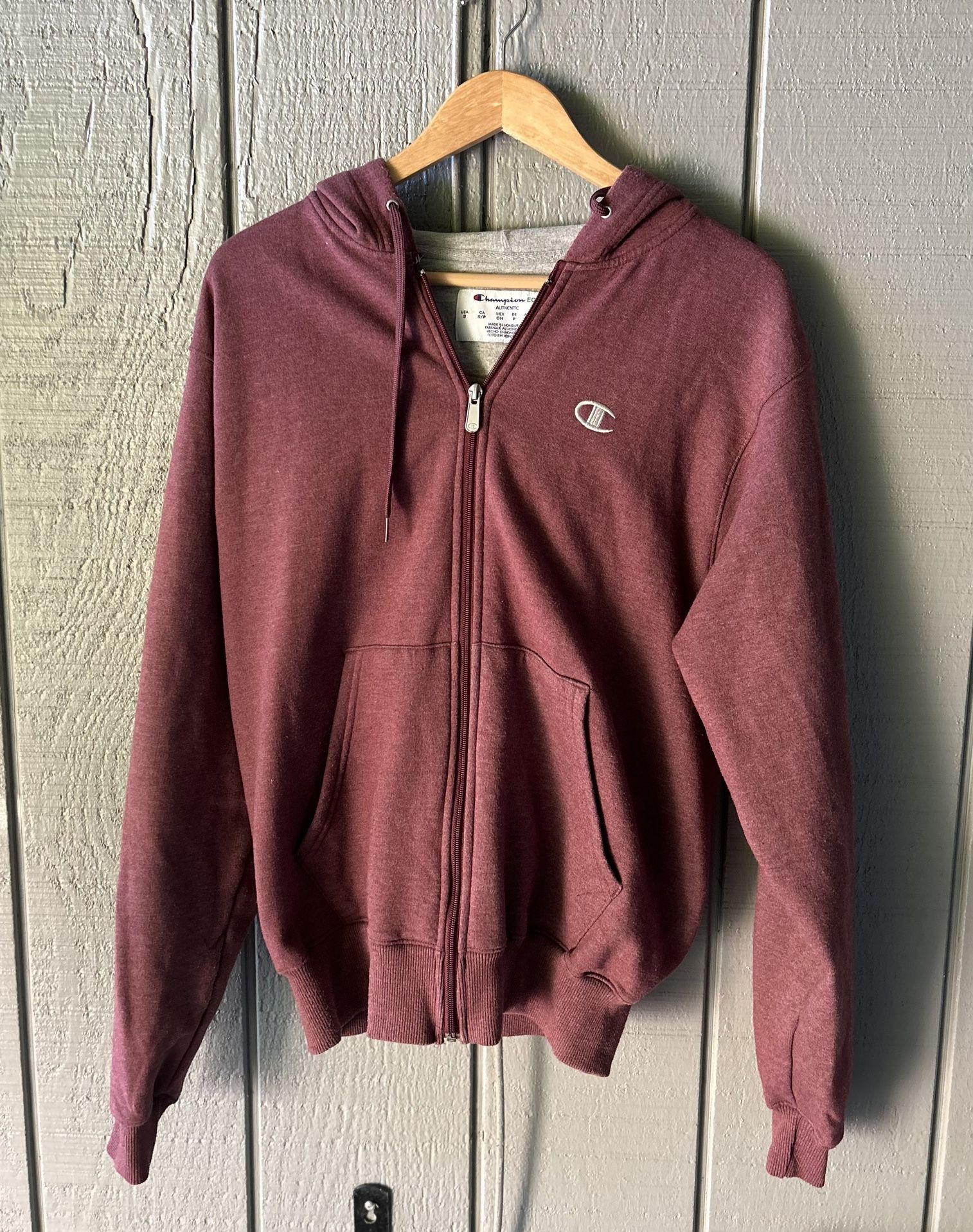 CHAMPION [RN15763] MEN'S MAROON PULLOVER HOODIE SIZE Small