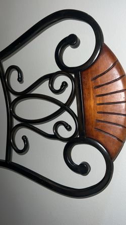 Wood And Metal Frame Chair
