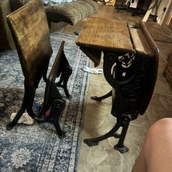 Antique 1890s Cast Iron & Oak School Desk With Seat – American Seating Co. – Inkwell Intact!