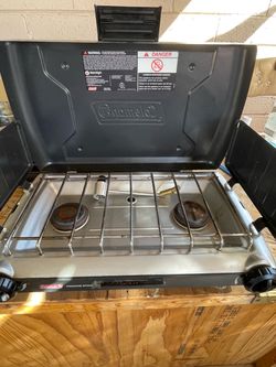 Coleman propane stove two burner portable for camping