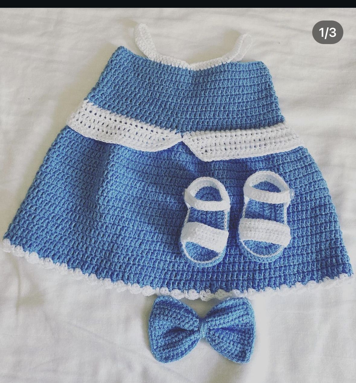 Vestido De Cinderella Tejido A Crochet 0/3