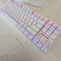 Redragon K552 Mechanical Gaming Keyboard – White RGB – NEW Sealed – $20