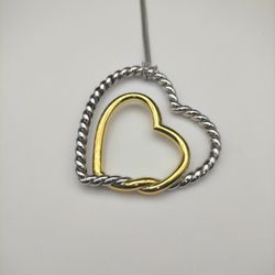 David Yurman 38mm Double Heart Color Necklace with 90cm Chain