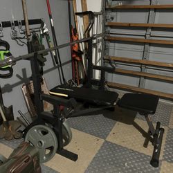 Bench Bar And Weights