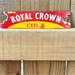 Porcelain Advertising Sign Royal Crown 6In