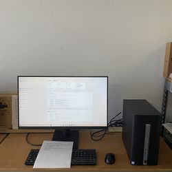 Hp 570-p013wb Desktop Bundles Core I3 3.9 ghz 8gb 1tb 27” Monitor Wireless Keyboard Mouse Win 11 Warranty