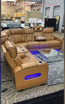 Costumize Power Reclining Sectional Couch Set Fast Delivery Military Discount Color Options Only $39 Down Payment 👉 PLEASE ASK FOR JON GREEN WHEN YOU