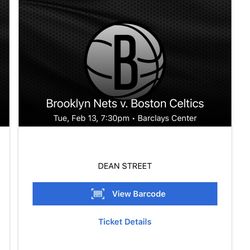 NBA   Nets Vs Celtics  2/13  Barclays