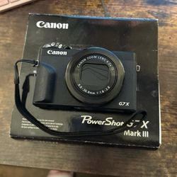 Canon G7X Mark iii 3 Powershot with original box digital camera

