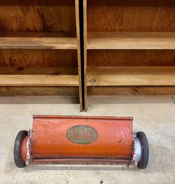 Vintage 1950s Excello Lawn Sweeper - Rustic Garden Art & Decor