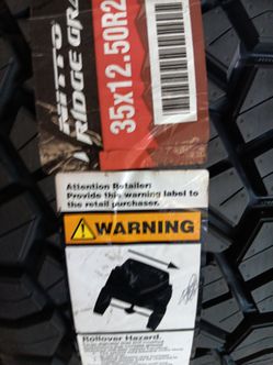 New set of tires 35 1250 17 lt