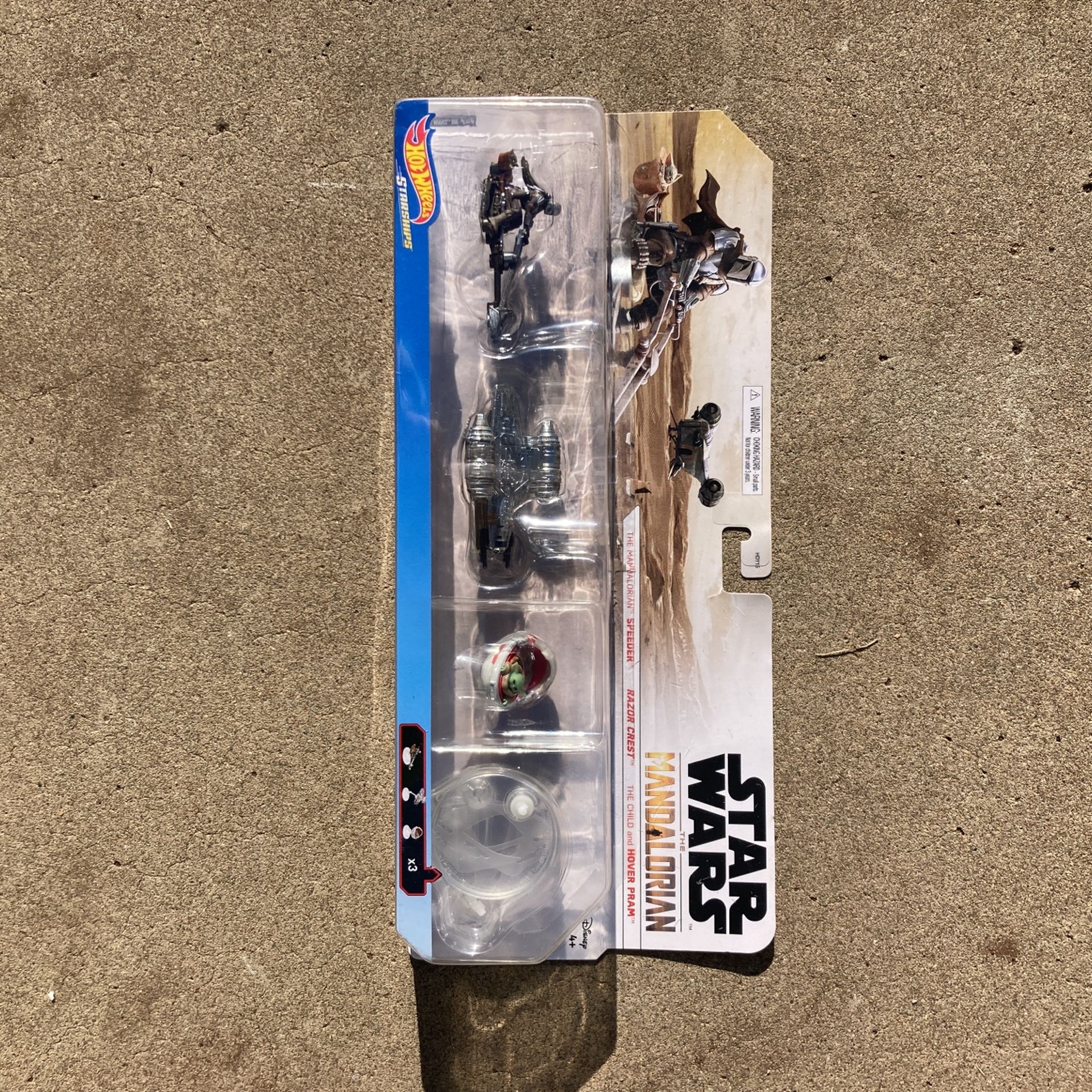 Star Wars Mandalorian Razor crest Speeder Grogu Hot Wheels figure