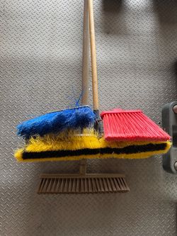 Lot of Assorted Brooms