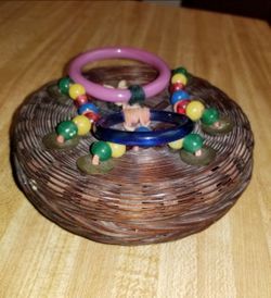 Antique Chinese Sewing Basket
